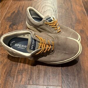 Sperry Men's Tan Canvas Boat Shoes